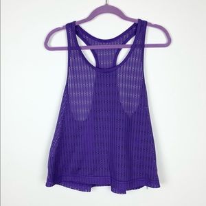 C9 Champion Kids Purple Mesh Athletic Overlay Tank